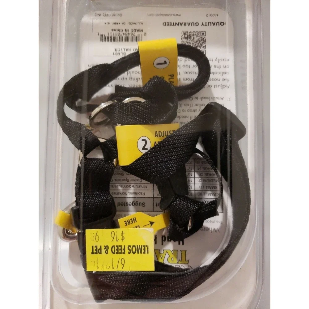 Dog Training Obedience Halter  Prevents Tugging ‎ Walk n Train Head SMALL Black - Picture 3 of 3